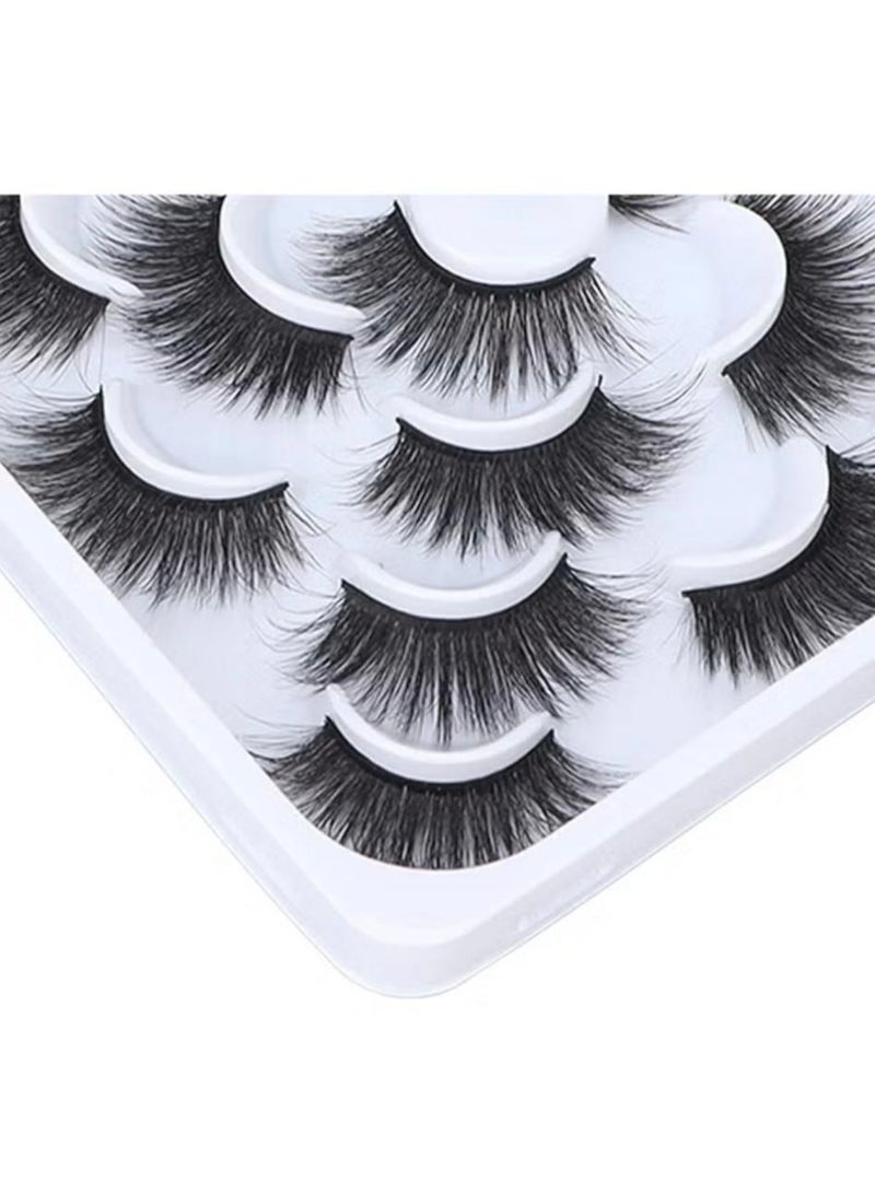 3D Mink Lashes: Glamorous Look and Long-Lasting Natural Volume - 7 Pairs - Image 3